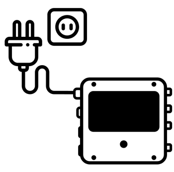 Icon depicting XL's easy plug-and-play installation.
