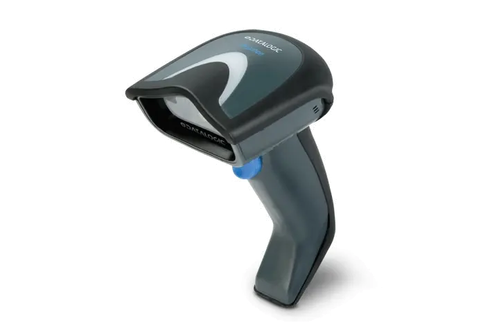A light industrial barcode scanner