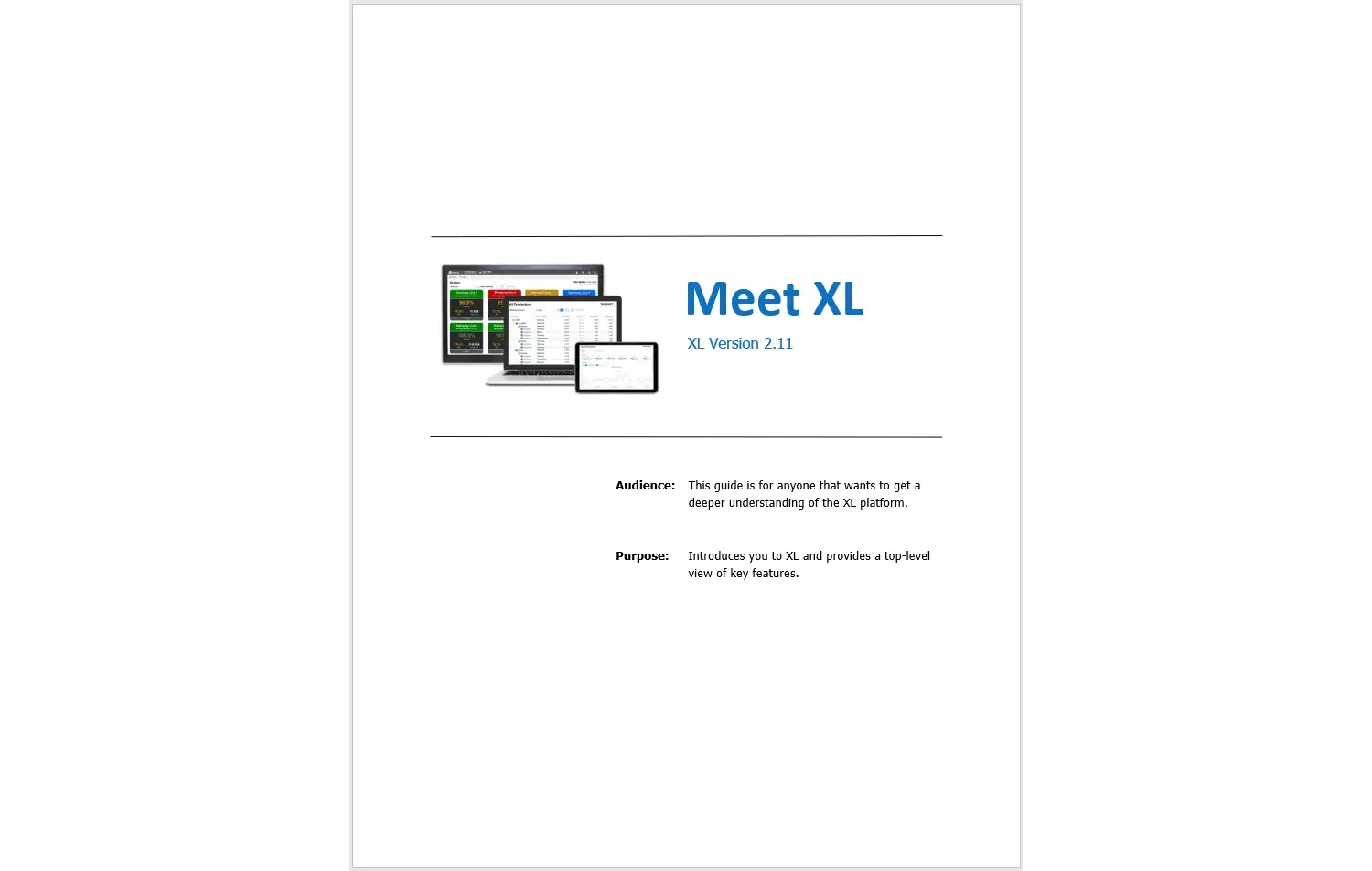 Preview of Meet XL Guide.