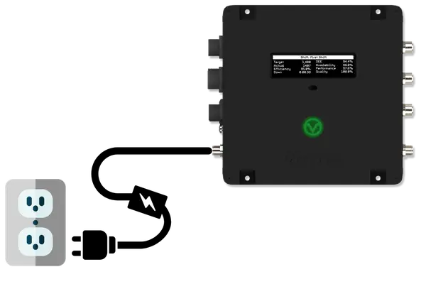 Use the included power supply to connect your XL device to power.