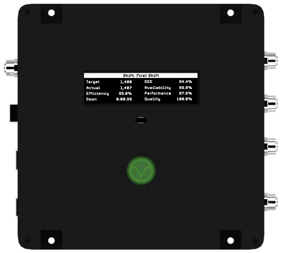 Vorne XL HD+ production monitoring device.