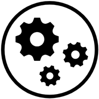 Icon showing gears.